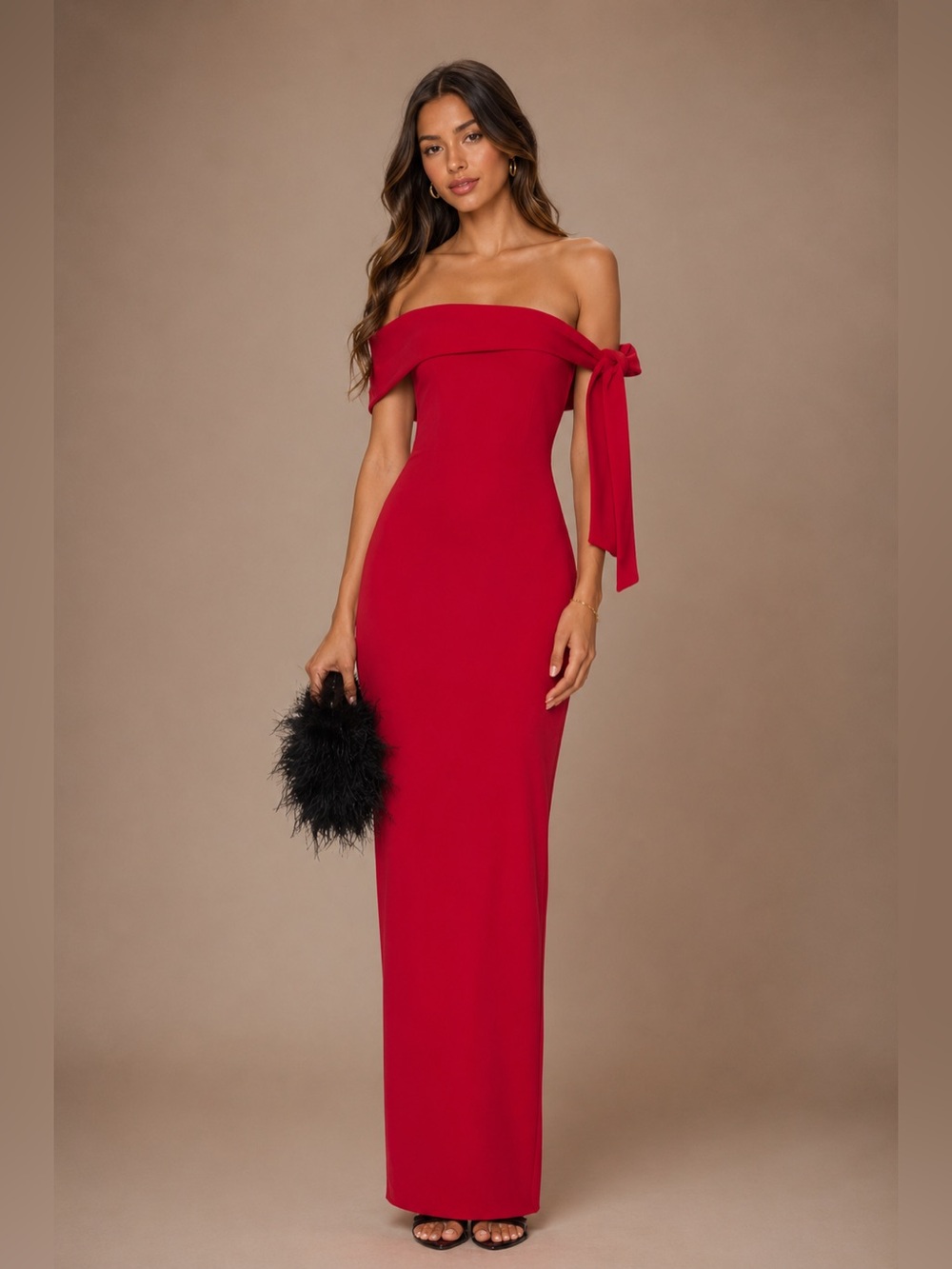 NWOT SNDY’S x REVOLVE Jaymes Maxi Dress in Deep Red